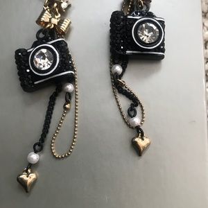 Betsey Johnson camera earrings